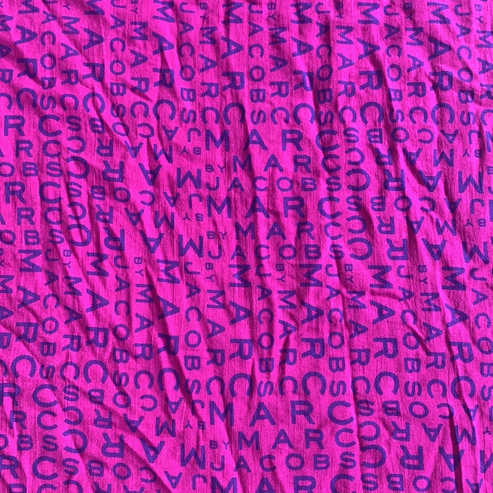 Marc Jacobs Signature Scarf Pink/Purple - Picture 4 of 4